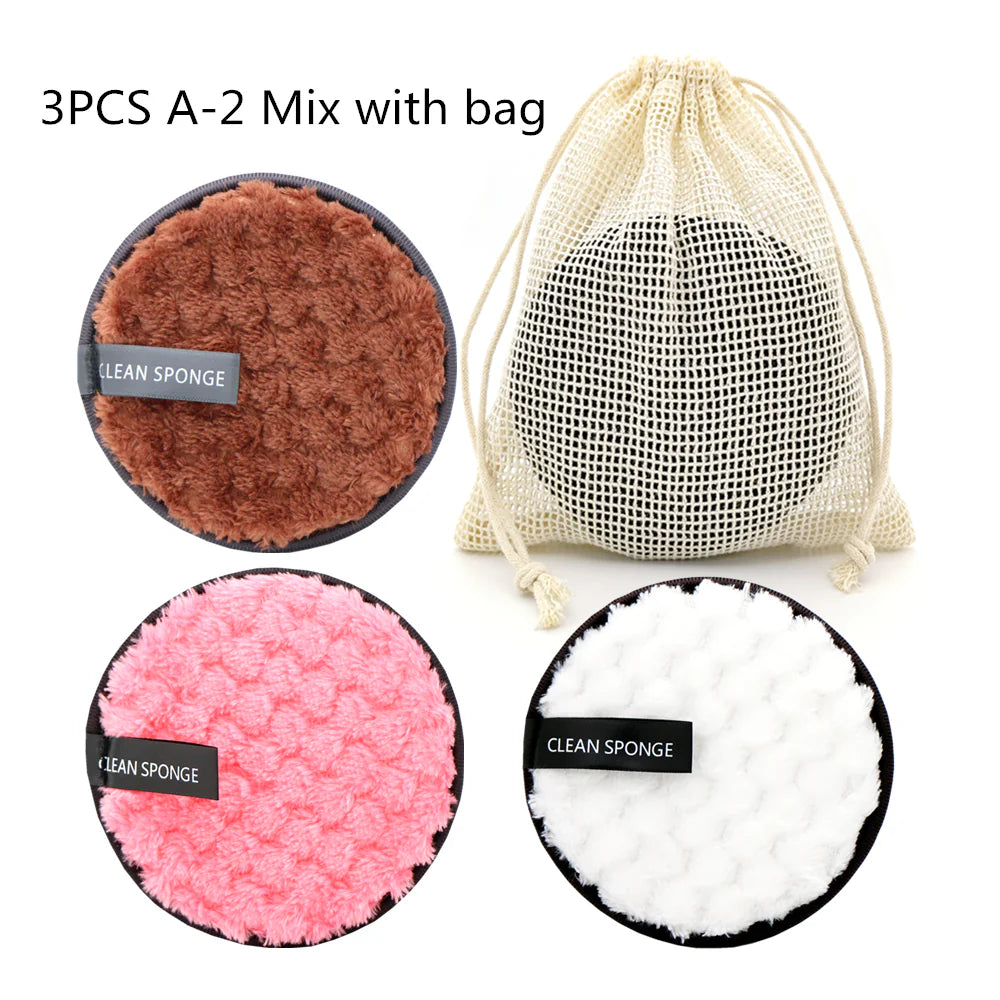 Pineapple Grid  Cleansing Cotton Makeup Remover Puff
