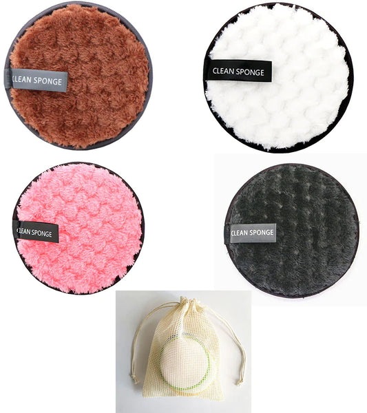 Pineapple Grid  Cleansing Cotton Makeup Remover Puff